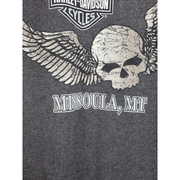 Harley Davidson Classic Grey Montana MISSOULA, MT USA Mens Size XL T-Shirt Tee - Picture 11 of 15